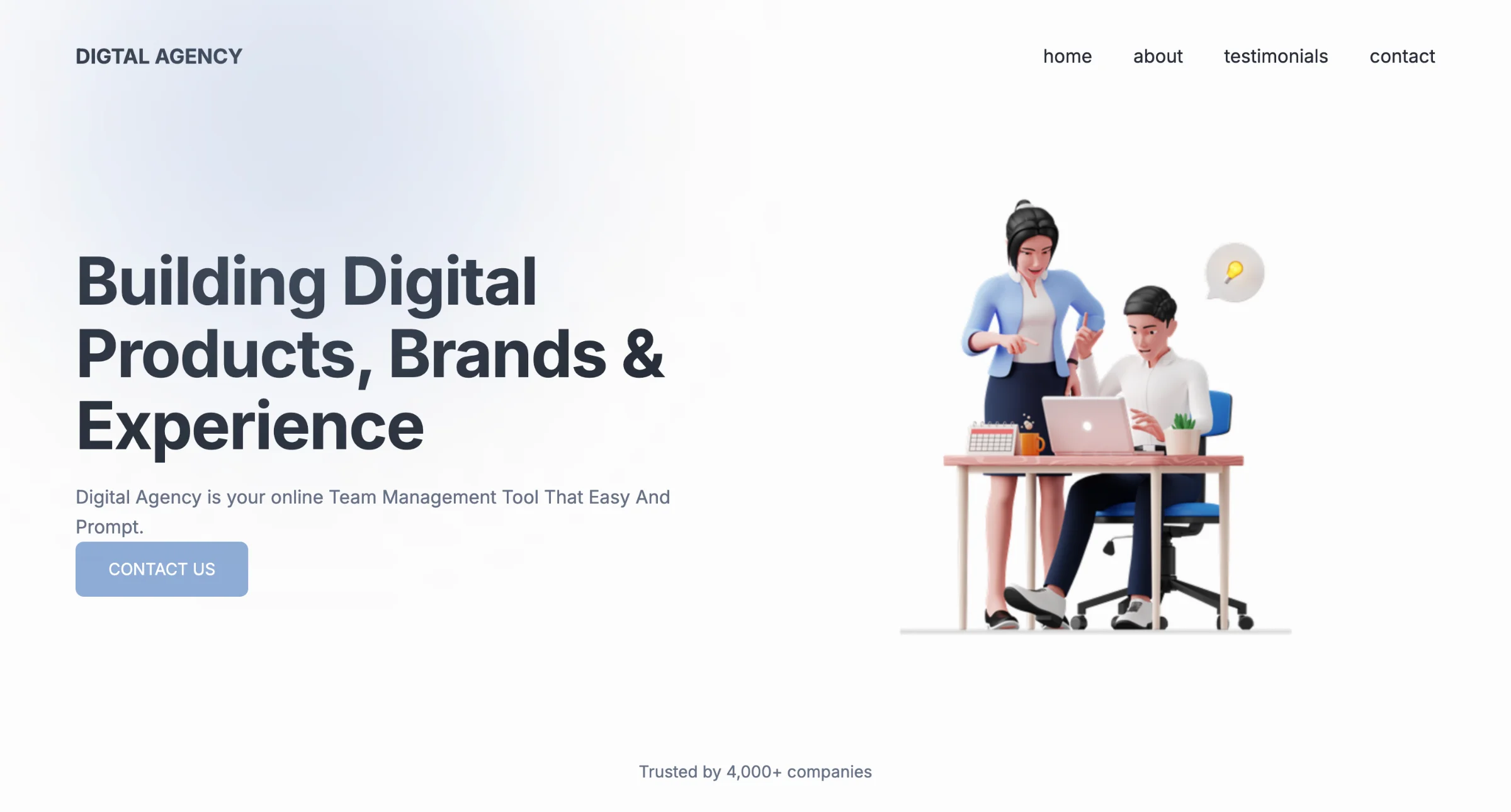 Digital Agency — Intégration front-end SCSS